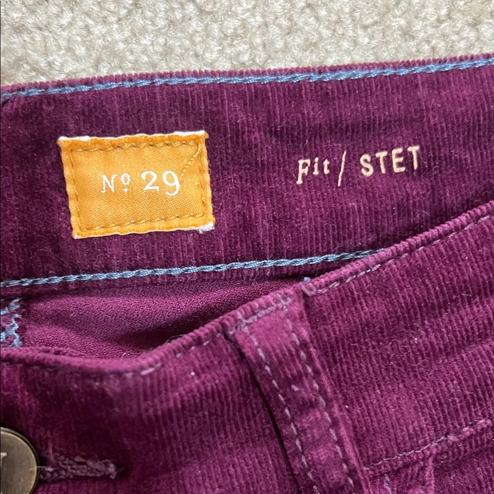 Pilcro Purple Corduroy Jeans - Picture 5 of 8